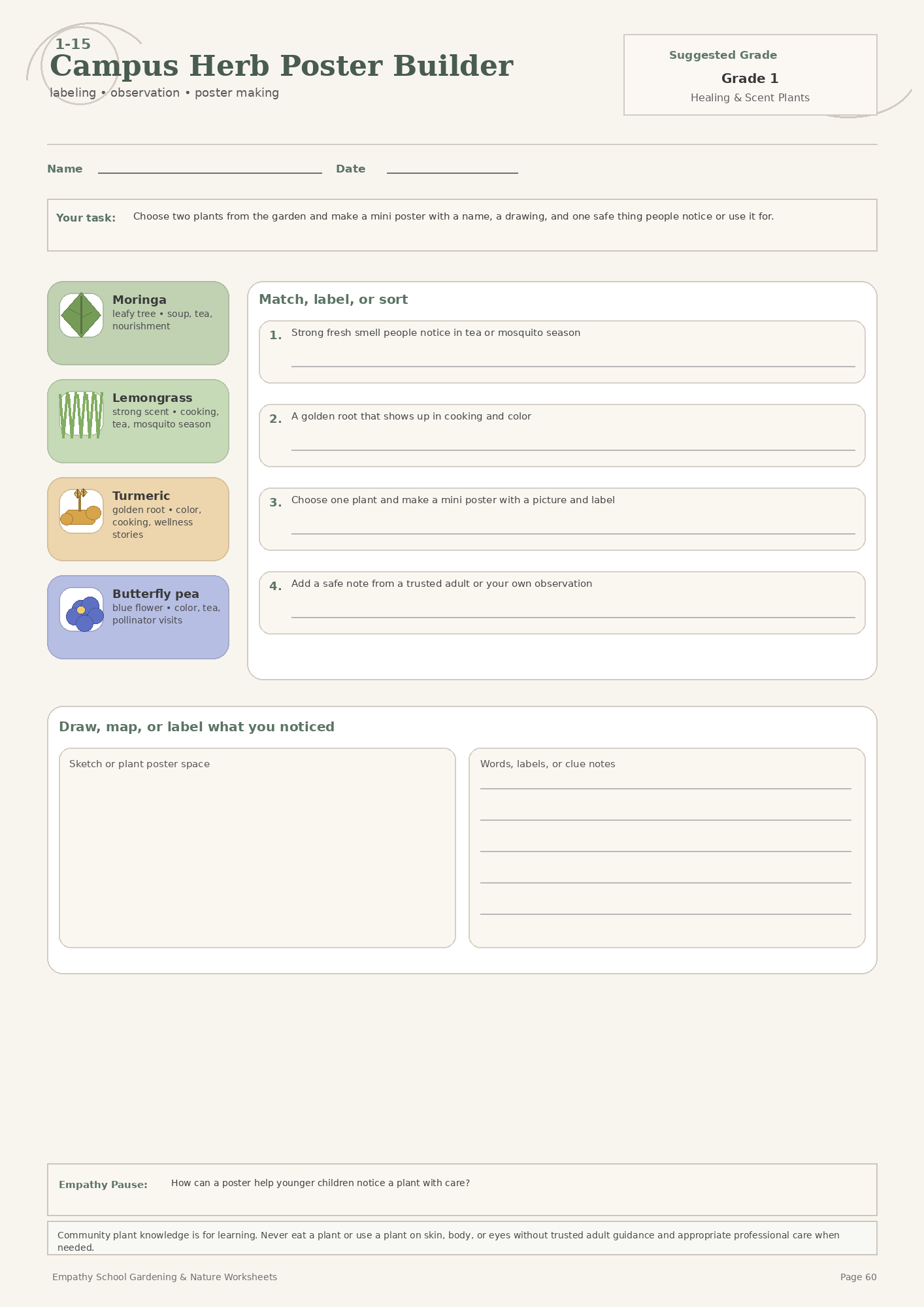 Campus Herb Poster Builder