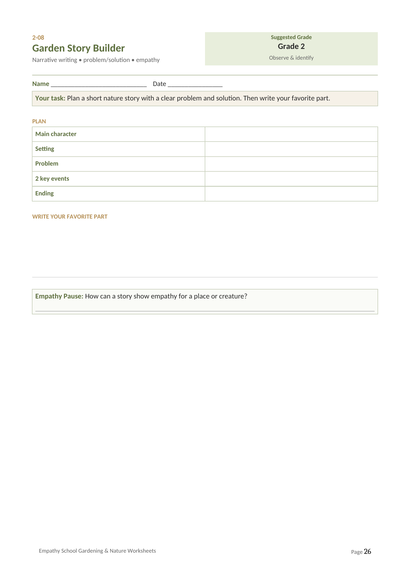 Garden Story Builder