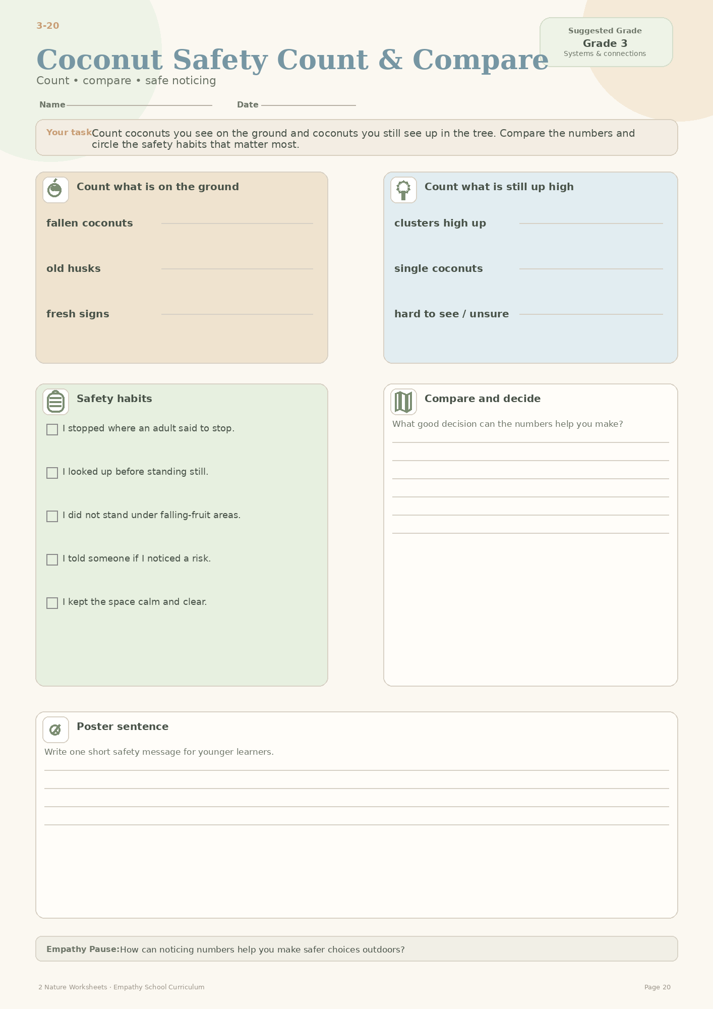 Coconut Safety Count and Compare