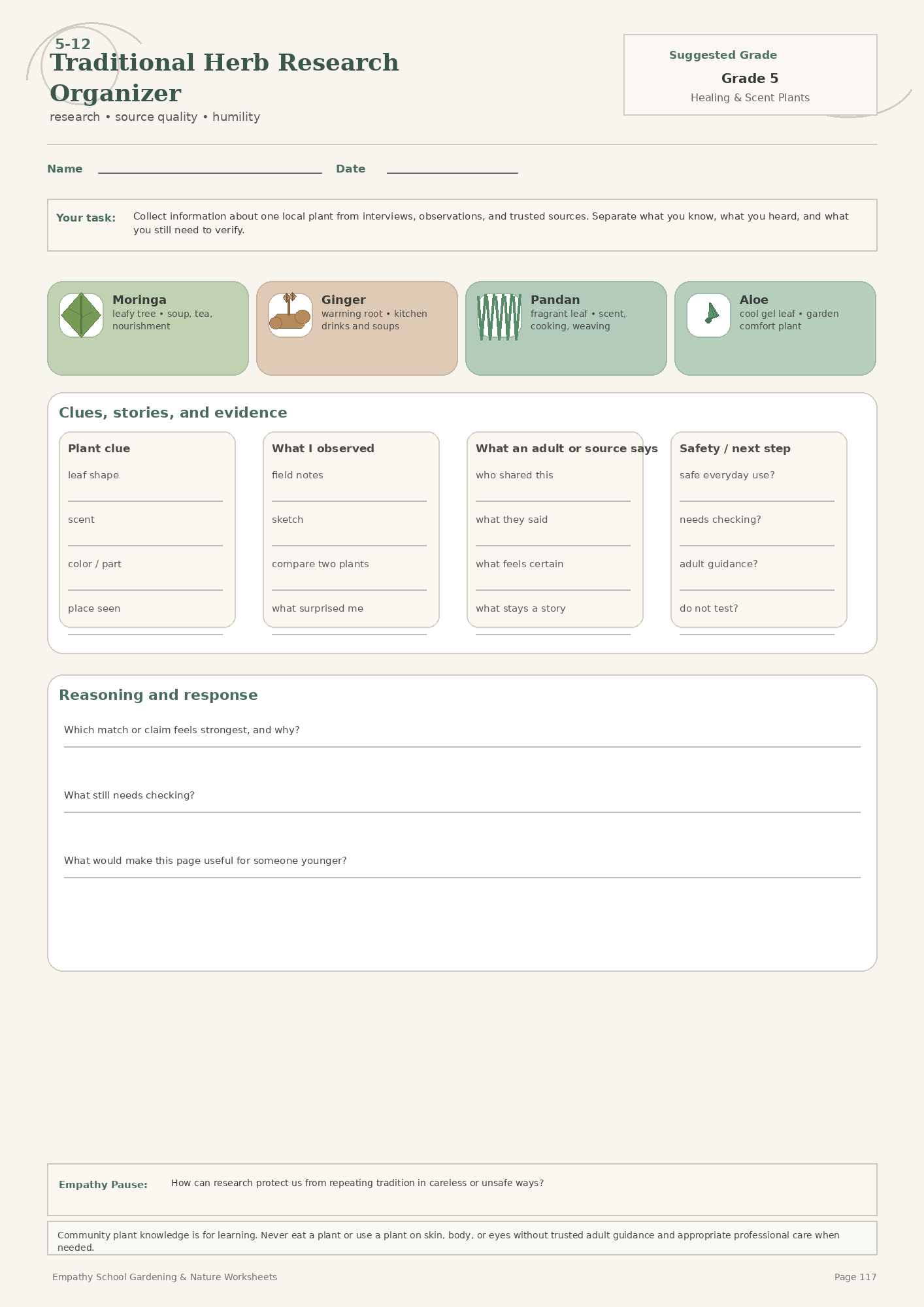 Traditional Herb Research Organizer